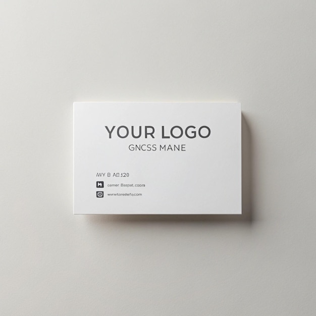 a white box that says your logo on it