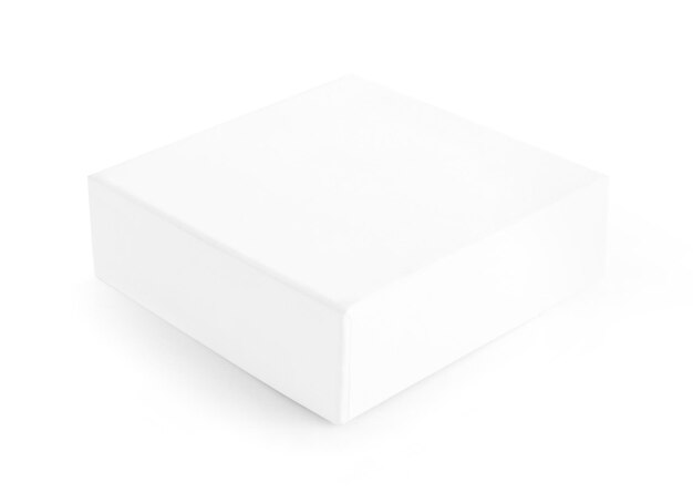 white box on white background