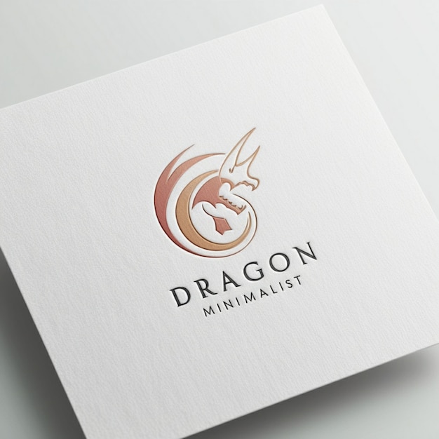 a white box with a dragon design on it