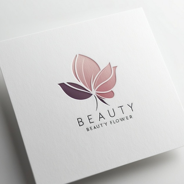 a white box with a logo for beauty beauty