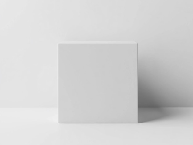 Photo a white box with a logo on it