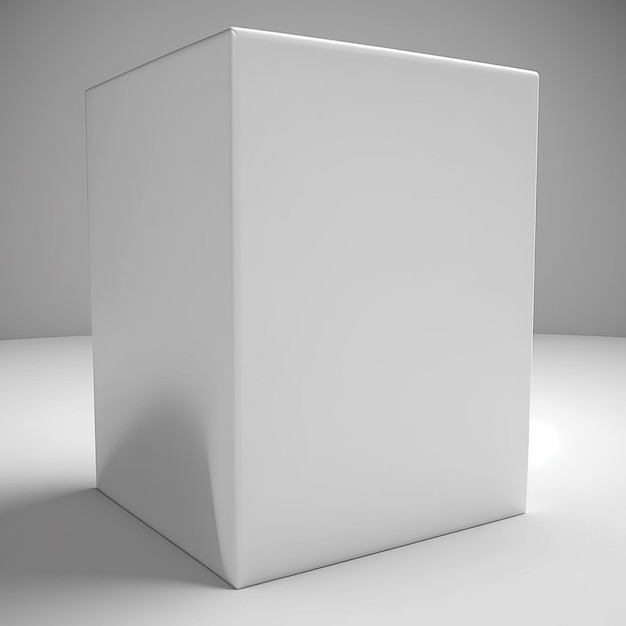 A white box with a square shape that says's a box '