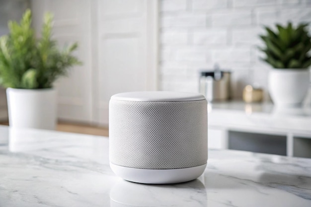 a white box with a white lid sits on a kitchen counter