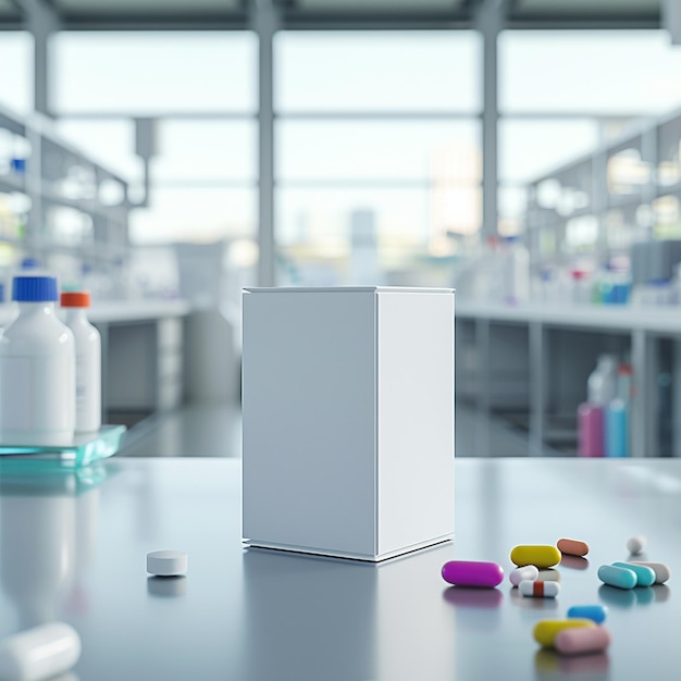 a white box with the word medicine on it