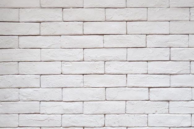 White brick pattern texture wall. raw vintage clean background style.