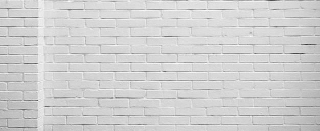 White brick wall Architectural background