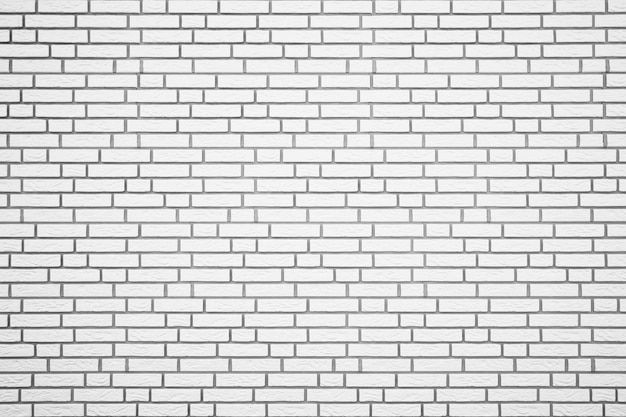 White brick wall background texture