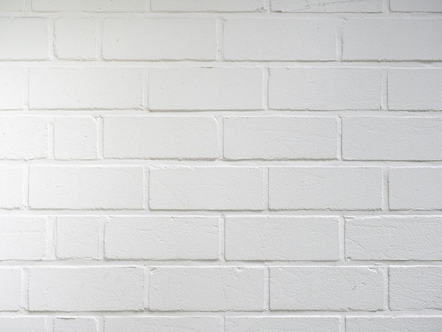 White brick wall background