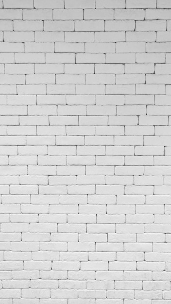 White brick wall pattern texture.