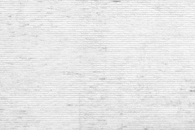 Photo white brick wall texture background wallpaper for interior and exterior and backdrop design paint brickwork wall and copy space