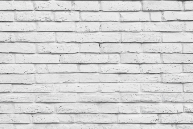 White brick wall textured background