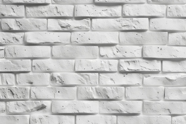 A white brick wall with a brick pattern.