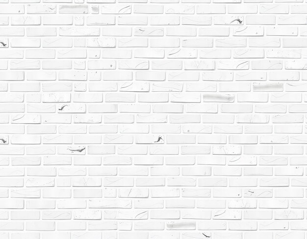 Photo white brick wall with a pattern of butterflies