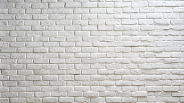 Photo a white brick wall with a white brick pattern