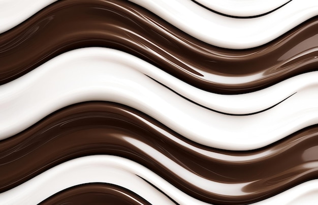 Photo a white and brown background with white and brown chocolate