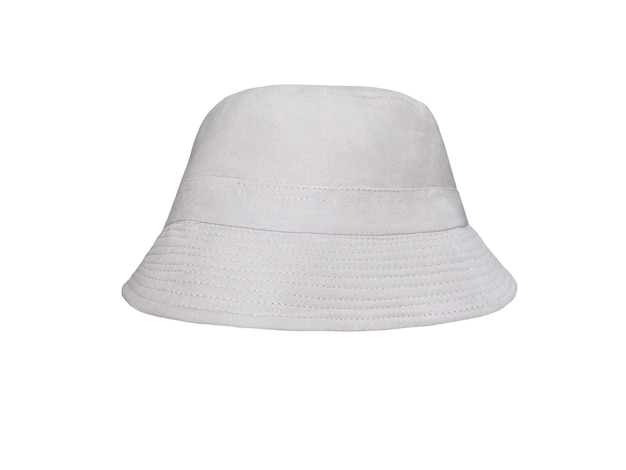 white bucket hat Isolated on a white background