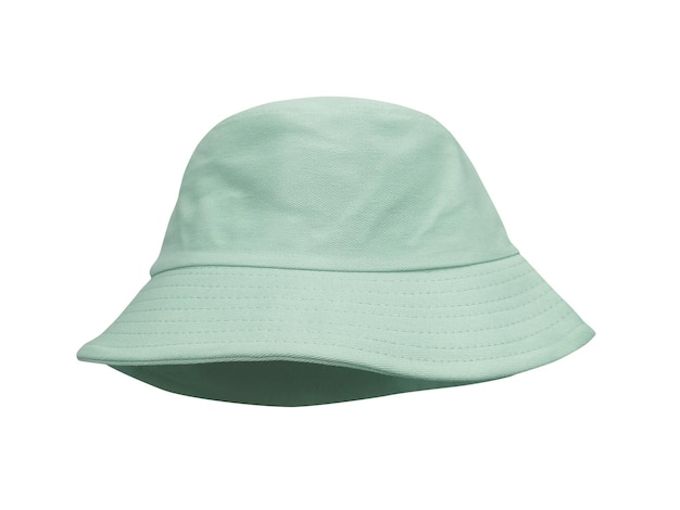 white bucket hat Isolated on a white background