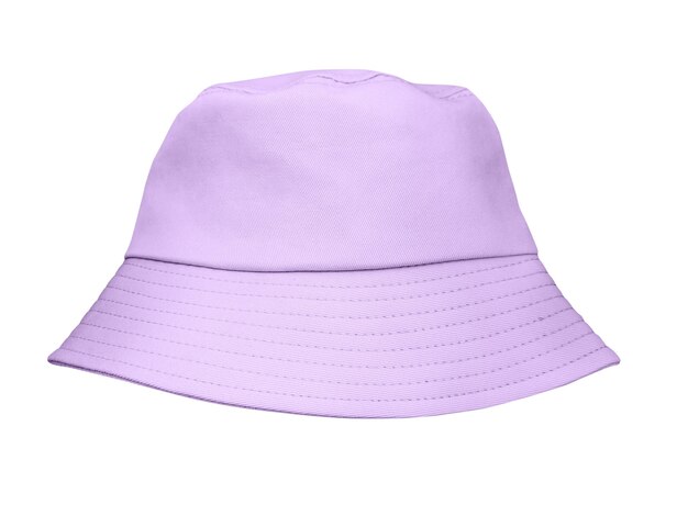 white bucket hat isolated on white background