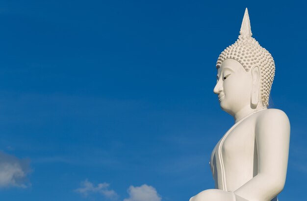 White Buddha in Thailand