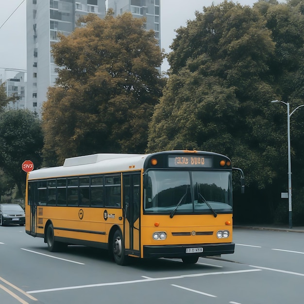 Photo a white bus with the number g67 on the front