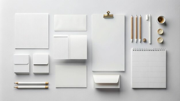 a white calendar with a pencil and a white box on it