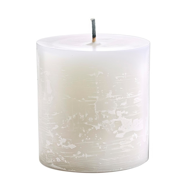 A White Candle Offers Warmth And Ambiance In Any Setting