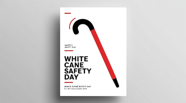 White Cane Safety Day vector art illustration