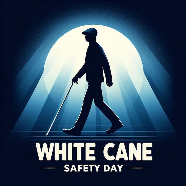 White Cane Safety Day White Cane Safety creative concept