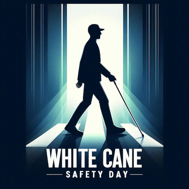 White Cane Safety Day White Cane Safety creative concept