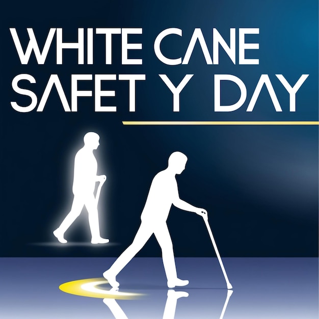 White Cane Safety Day White Cane Safety creative concept