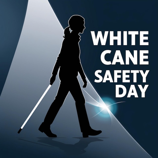 White Cane Safety Day White Cane Safety creative concept