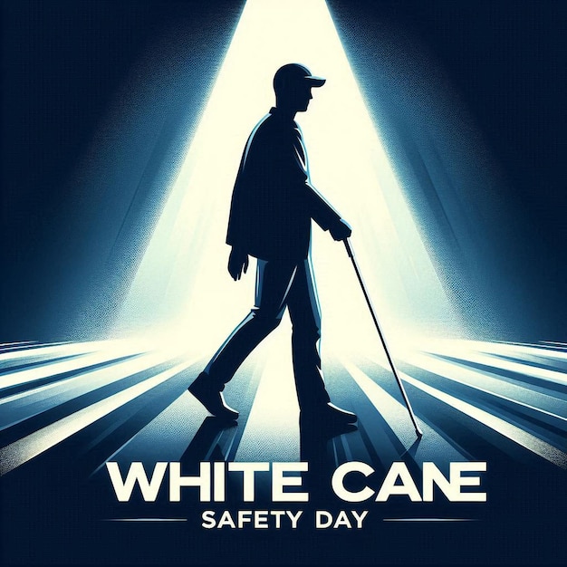 White Cane Safety Day White Cane Safety creative concept