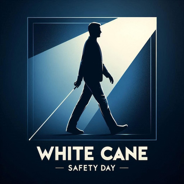 White Cane Safety Day White Cane Safety creative concept