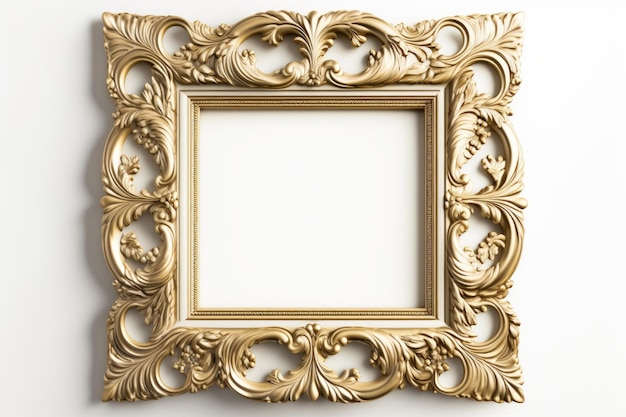 White Canvas Isolated Museum Art Frames