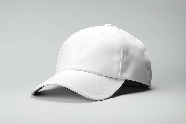 White Cap Mockup Isolated Blank Collared Shirt Template Front And Back View White Background