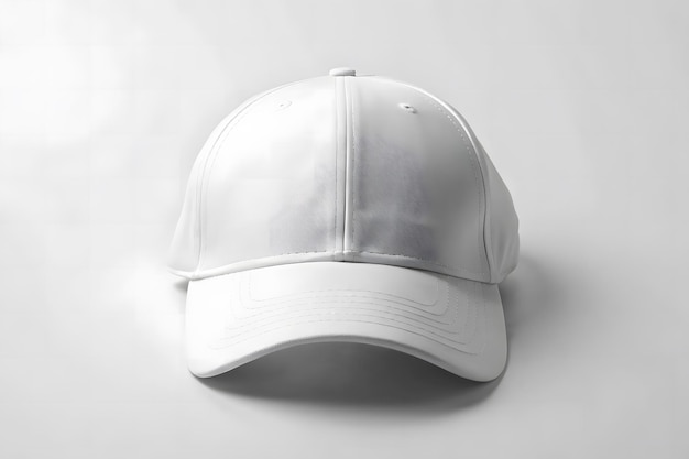 Photo a white cap that says the word on the front