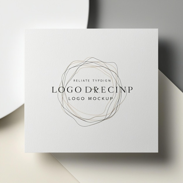 a white card with a logo for the logo design gallery