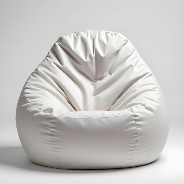 Photo a white chair with a white cushion that says quot comfy quot