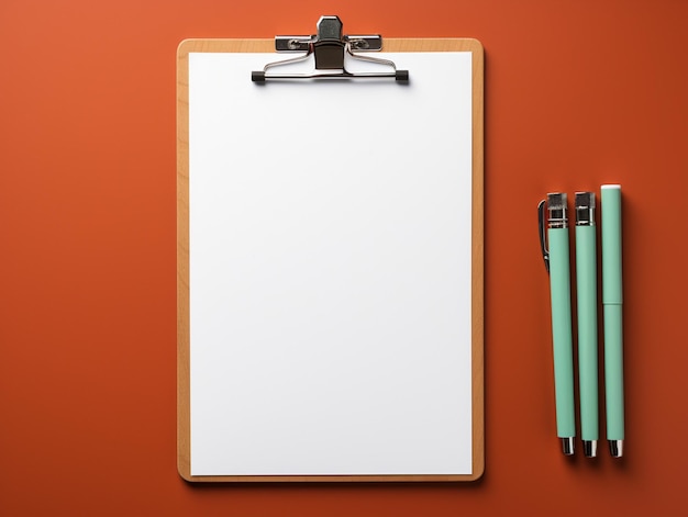 A white clipboard with a box next to it