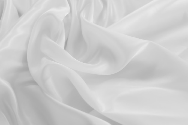 White cloth background abstract with soft waves closeup texture of clothxA