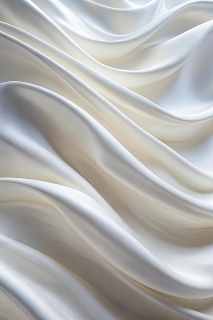 Photo white cloth background abstract with soft waves