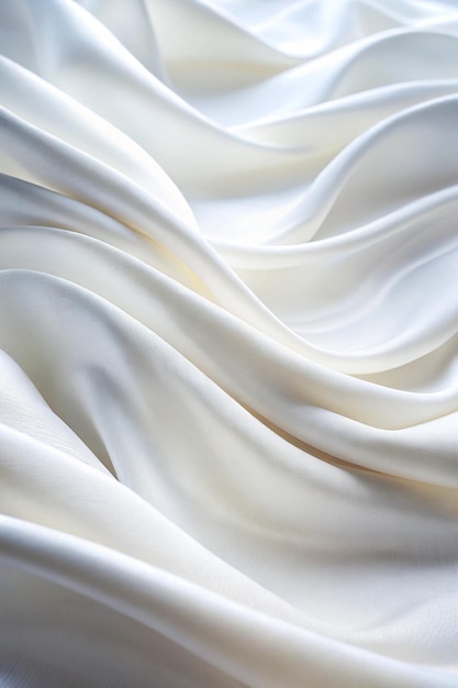 Photo white cloth background abstract with soft waves