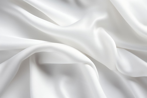 White Cloth Background Satin Fabric Texture