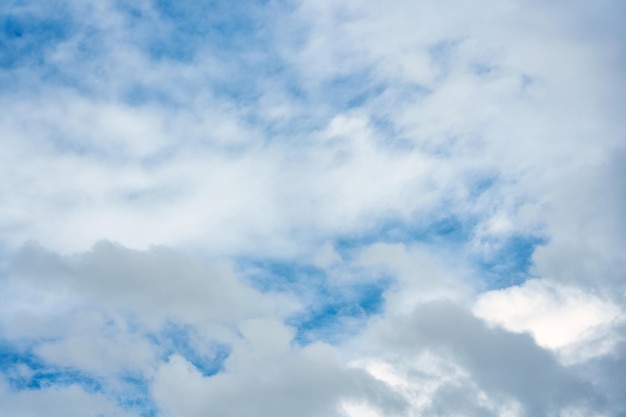 White cloud on blue sky background