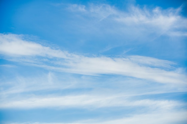 White cloud on blue sky in sunny day