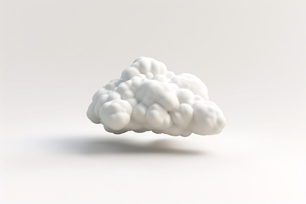 a white cloud on a white surface