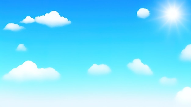 White cloud with a blue sky background