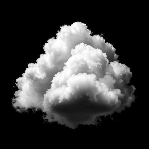 white clouds on a black background