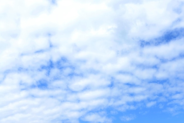 White clouds in blue sky outdoors