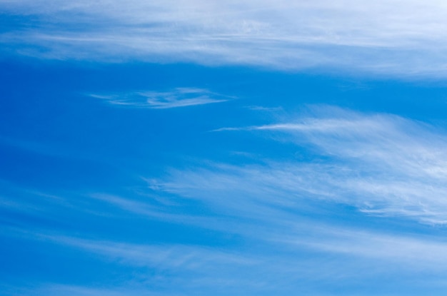 White clouds in blue sky